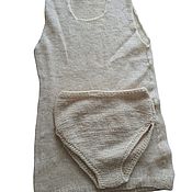 Мужская одежда handmade. Livemaster - original item Vest underpants made of wool - set. Handmade.