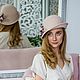 Шляпка Нежный зефир. Шляпы. Lagutina Millinery. Интернет-магазин Ярмарка Мастеров.  Фото №2