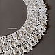 Collars: Lace embossed crocheted collar No. №60