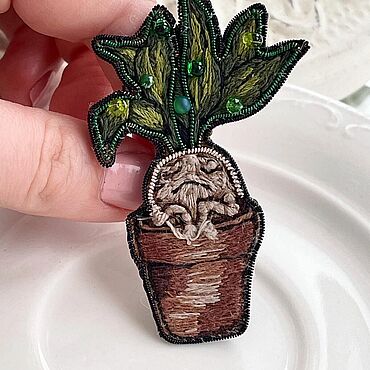 Украшения ручной работы. Ярмарка Мастеров - ручная работа Брошь. Handmade.