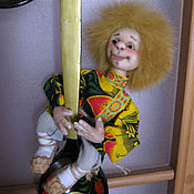 Куклы и игрушки handmade. Livemaster - original item interior doll: Domovenok on a spoon. Handmade.