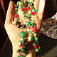 Long beads with Kalina pendant green beads as a gift. Necklace. Amorella - Beads. My Livemaster. Фото №5