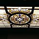 Stained Glass Tiffany. Ceiling Tiffany stained glass, illuminated, in oak frame. Stained glass. Glass Flowers. My Livemaster. Фото №6