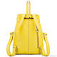 Womens leather backpack 'jolie' (yellow). Backpacks. Russian leather Guild. Online shopping on My Livemaster.  Фото №2