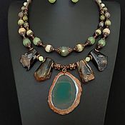 Украшения handmade. Livemaster - original item Two necklaces with agate and onyx. Handmade.