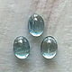Комплект кабошонов аквамарина 6.3*8.5 мм. Кабошоны. Zabaykalye-gem. Интернет-магазин Ярмарка Мастеров.  Фото №2