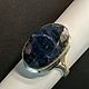 Кольца 18 и 18.5 р.С Уральскими Сапфирами 4.2 Ct. Кольца. Роберт Серебро 999.. Ярмарка Мастеров.  Фото №6