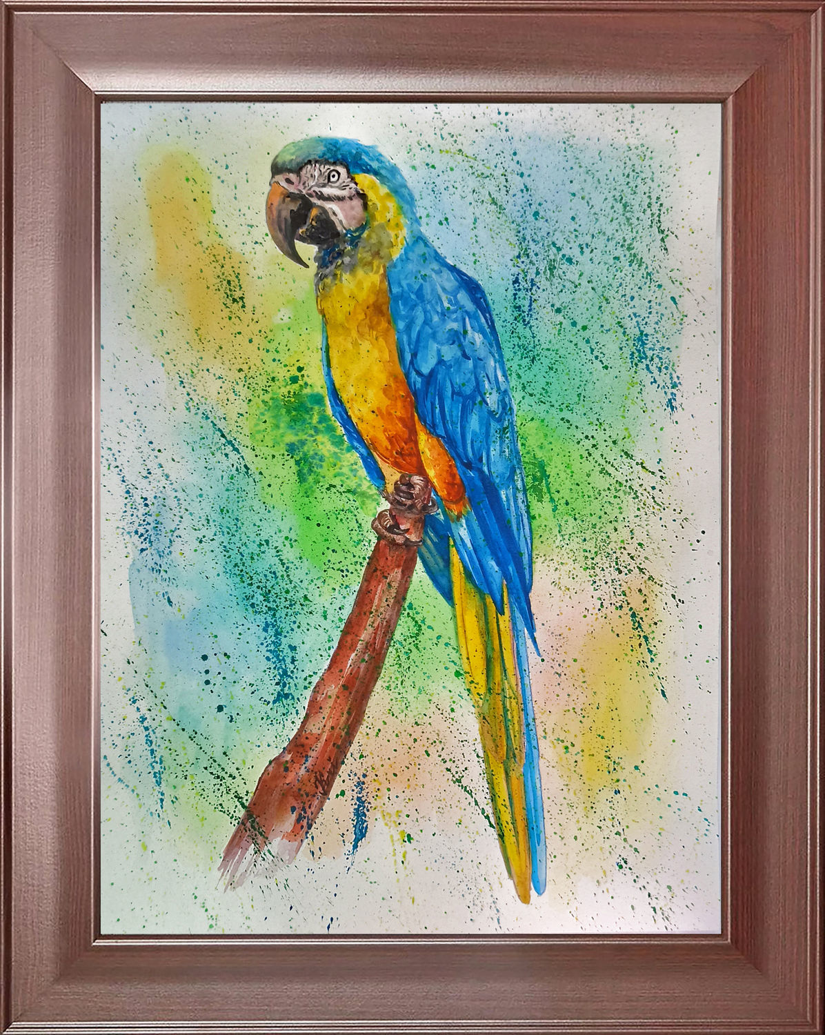 Картина попугая для стринг арта