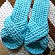 Slippers-flip-flops home knitted with a massage effect of cotton yarn, Slippers, Voronezh,  Фото №1