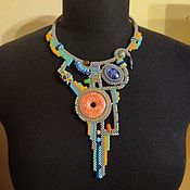 Украшения handmade. Livemaster - original item Beautiful Abstract necklace with lapis lazuli. Handmade.