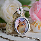Украшения handmade. Livemaster - original item Cat pendant in silver and rubies. Handmade.