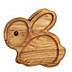 Plate made of oak in natural color 'Rabbit'. Scissors. Foxwoodrus. My Livemaster. Фото №6