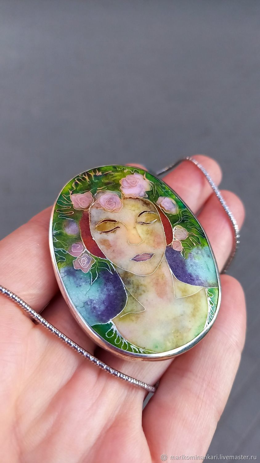 Кулон- брошь: \" Софико Чиаурелли\" с перегородчатой эмалью в интернет ...