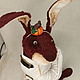 Тедди зверята: Крольчиха Лампа, кролик тедди. Тедди Зверята. Малахова Анна (Cozytoys4u). Интернет-магазин Ярмарка Мастеров.  Фото №2