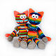 El gatito del arco iris. punto de juguete. Stuffed Toys. GALAtoys. My Livemaster. Фото №4
