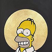 Картины и панно ручной работы. Ярмарка Мастеров - ручная работа Pictures: Holy Prostate. Homer. Handmade.