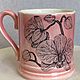 Розовая коллекция «Орхидея». Кружки и чашки. Miltonia-ceramics. Интернет-магазин Ярмарка Мастеров.  Фото №2