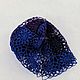 Тонкий ажурный шерстяной шарф (синий-лиловый). Шарфы. IRINA GRUDKINA Handmade Knitwear. Ярмарка Мастеров.  Фото №9
