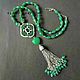 Necklace with agate and jade. Necklace. ELENA KARPOVA KB. My Livemaster. Фото №5