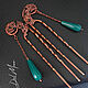 Hairpins with agate copper 'Dreamwood' (pair). Hairpin. Del-moro. My Livemaster. Фото №4