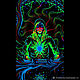 Psychedelic UV painting Crystal Elf. Ritual attributes. Fractalika. My Livemaster. Фото №4