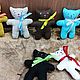 Льняной котик "Hand-made". Мягкие игрушки. Льняная лавочка. Ярмарка Мастеров.  Фото №4
