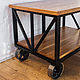 Coffee table on wheels in Loft style 'Anders'. Tables. uloft. My Livemaster. Фото №4
