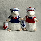 Куклы и игрушки handmade. Livemaster - original item Guenole the marine mouse which brings happiness. Handmade.