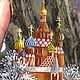 Магнит на холодильник из камня с росписью Москва сувенир из России. Магниты. Сувениры из натурального камня (yashmamagnit). Интернет-магазин Ярмарка Мастеров.  Фото №2