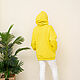 Hoodie with fleece bright yellow Plus Size. Sweatshirts. NATALINI. My Livemaster. Фото №6
