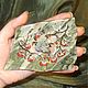 Order Magnet Jasper Waxwings painting on stone. Souvenirs from a stone (yashmamagnit). Livemaster. . Magnets Фото №3