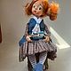 Кукла ручной работы. Будуарная кукла. Рыбачка Соня. Интерьерная кукла. Larsen.dolls. Ярмарка Мастеров.  Фото №5