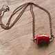 Pendant with coral 'In the style of minimalism'. Pendant. BijouSiberia. My Livemaster. Фото №6