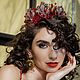 Тиара Диадема Корона «Princess Lux Рубин ». Диадемы. KUDESNITSA Designer Accessories. Ярмарка Мастеров.  Фото №4