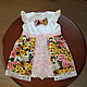 Elegant dress for girls made of matlass and lace, height 92, Childrens Dress, Moscow,  Фото №1