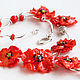 'Poppy field': necklace, Necklace, St. Petersburg,  Фото №1