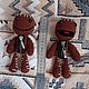 Вязаный человечек Сэкбой " Little big planet ". Мягкие игрушки. City-нити_161. Ярмарка Мастеров.  Фото №11
