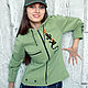 Women's sweatshirt Salamander, khaki sweatshirt, Sweater Jackets, Novosibirsk,  Фото №1