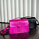 Bolso de piel de pitón de color rosa de Barbie, Crossbody bag, Izhevsk,  Фото №1