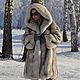 Fur coat Finnish volevogo Fox. Hooded. Fur Coats. Zimma. My Livemaster. Фото №5