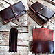 Leather clutch Caribbean Tale 2. Clutches. Labour. My Livemaster. Фото №6