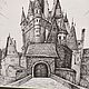 Order Graphic black and white painting of the castle. paintmart (oikos). Livemaster. . Pictures Фото №3