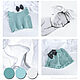 Conjuntos de ropa para bebés: pantalones cortos y Top para niñas. Baby Clothing Sets. babyshop. Online shopping on My Livemaster.  Фото №2