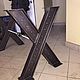Подстолье лофт стол обеденный. Столы. Мастерская столов и кроватей. Ярмарка Мастеров.  Фото №5