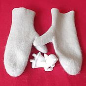 Аксессуары handmade. Livemaster - original item Mittens: women`s felted mittens. Handmade.