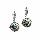Украшения handmade. Livemaster - original item silver earrings with Topaz stones. Handmade.