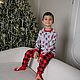 Новогодний костюм  «Велдис» свитшот и штаны. Пижамы и халаты. Ypapi kids. Интернет-магазин Ярмарка Мастеров.  Фото №2