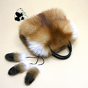 Сумки и аксессуары handmade. Livemaster - original item Bag made of Fox fur ognevki. Stylish ladies ` accessory №6. Handmade.