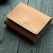 Сумки и аксессуары handmade. Livemaster - original item Small Leather Wallet Trifold. Handmade.