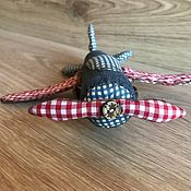 Для дома и интерьера handmade. Livemaster - original item Toy textile airplane 